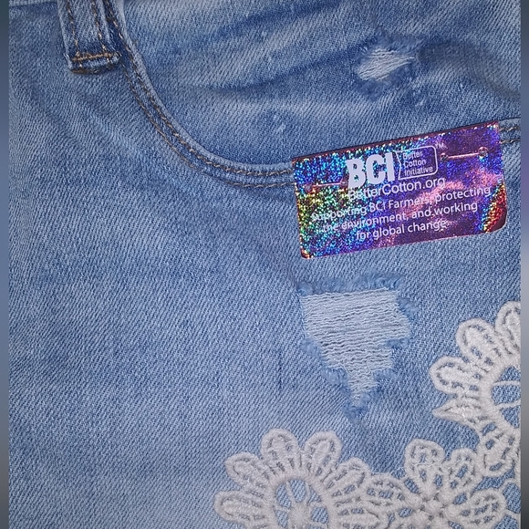 Imperial Blue Star Girls Denim Shorts Size 14 NWT - Picture 4 of 5